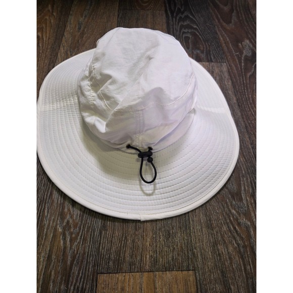 Callaway Mens White Nylon Wide Brim Golf Sun Hat Adjustable Toggle Mesh Lining - Picture 3 of 8